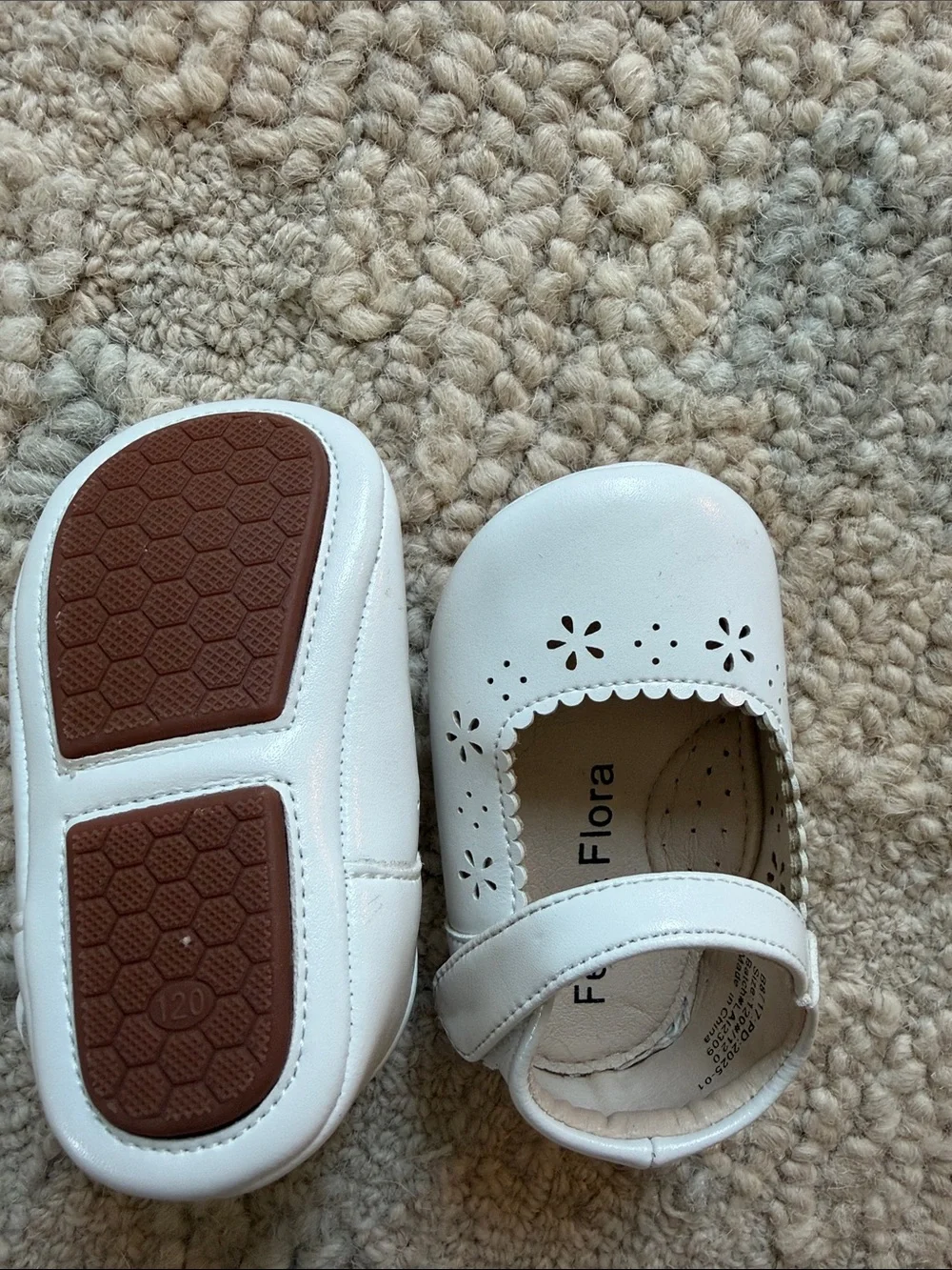 Felix & Flora White Mary Jane Dress Shoes